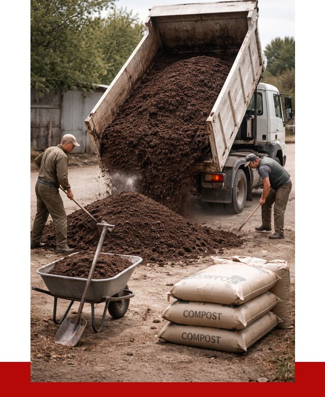 Купить компост в Карабулаке от 4338 р. за куб с доставкой | ПРОНЕРУДКрб