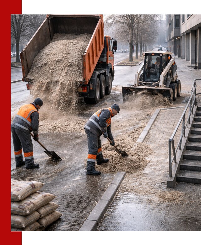 Поставка противогололедных материалов в Карабулаке