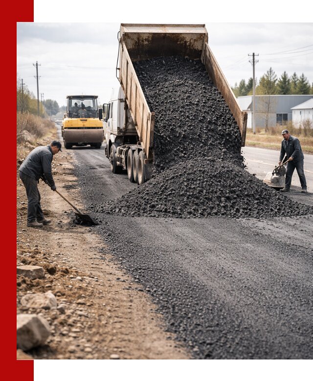 Асфальтовая крошка для дорог в Карабулаке — поставка и доставка