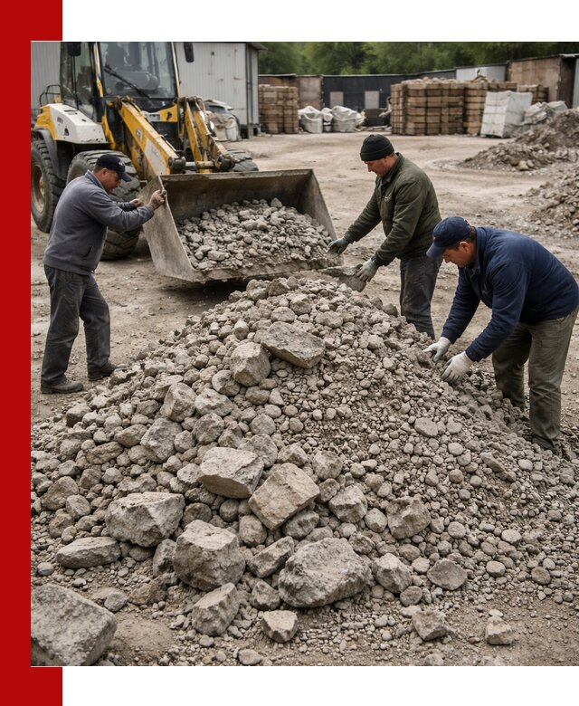 Демонтаж и вывоз бой бетона в Карабулаке