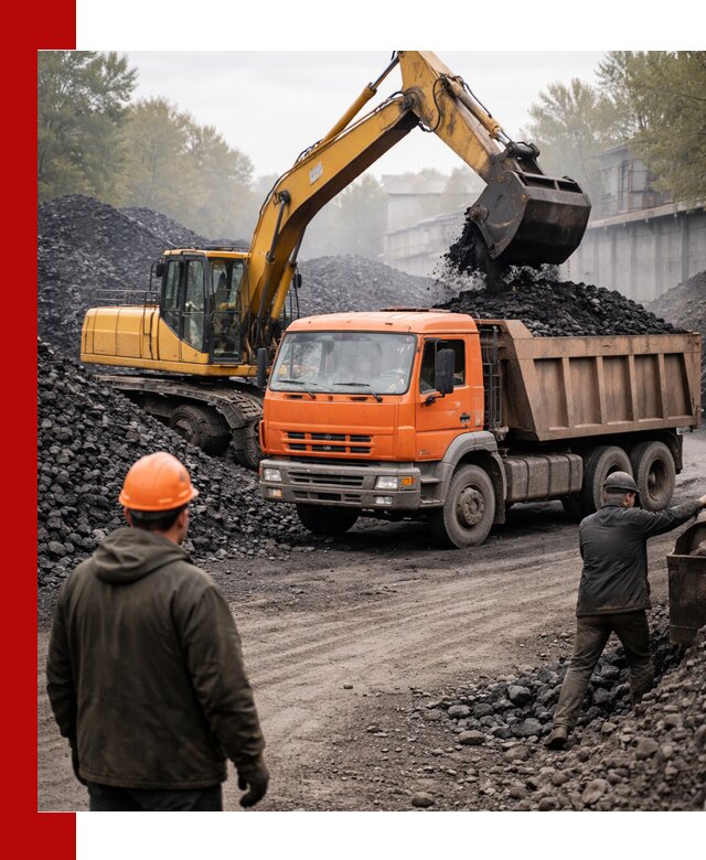 Доставка угля автотранспортом в Карабулаке быстро и выгодно