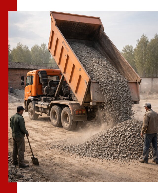 Доставка самосвалом 20 м3 в Карабулаке быстро и надежно