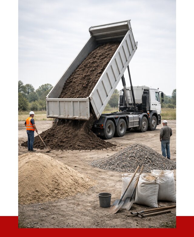 Доставка самосвалом 30 кубов в Карабулаке от 8780 р. | ПРОНЕРУДКрб