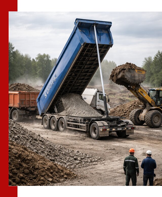 Аренда тонар 40 тонн в Карабулаке с доставкой материалов