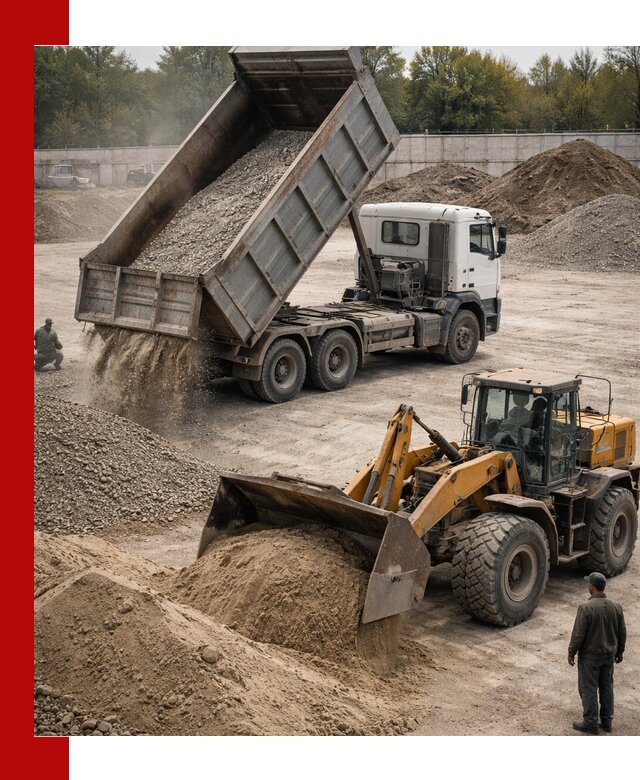 Перевозка сыпучих грузов самосвалами и бортовыми в Карабулаке