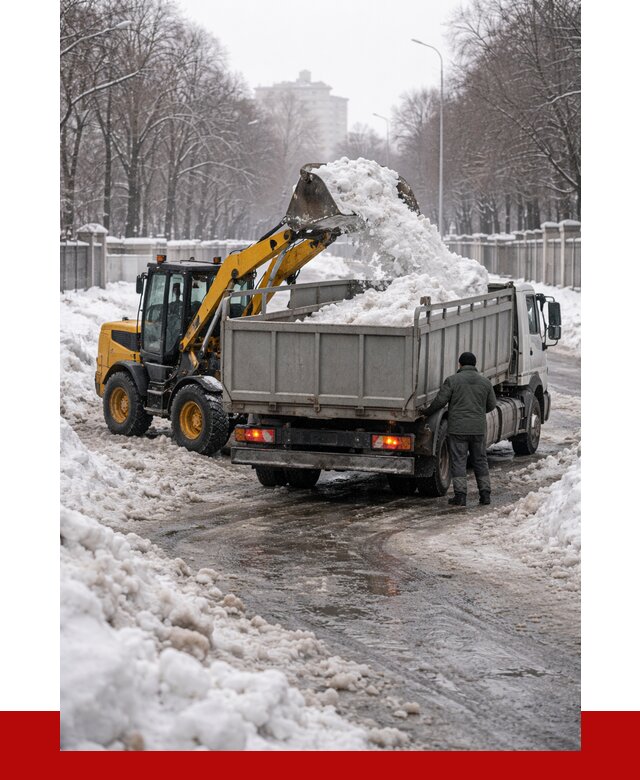 Вывоз снега с погрузкой в Карабулаке от 3615 р. ПРОНЕРУДКрб