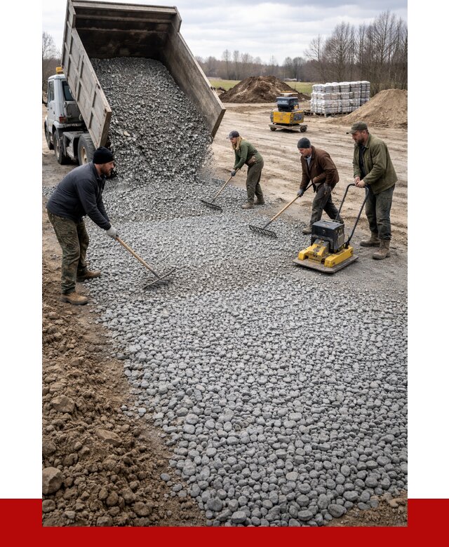 Устройство щебеночной подушки в Карабулаке от 4648 р. ПРОНЕРУДКрб