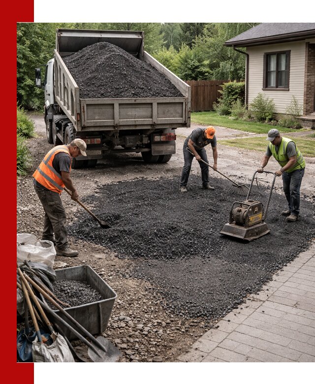 Асфальтовая крошка для двора с доставкой в Карабулаке